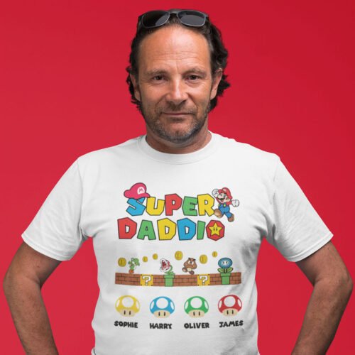 Super Mario / Daddio Personalised T-Shirt