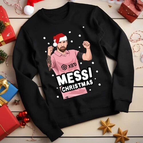 Black Messi Christmas Jumper