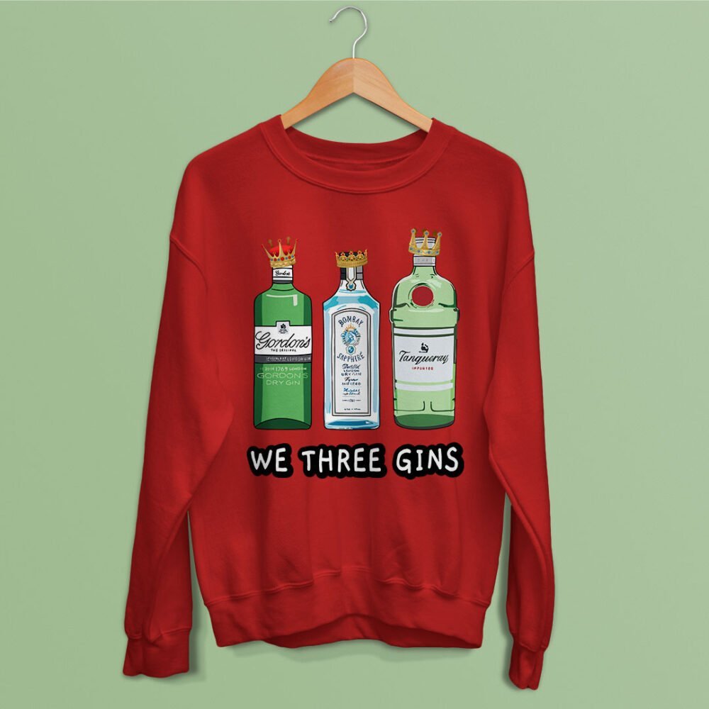We Three Gins Funny Christmas Jumper