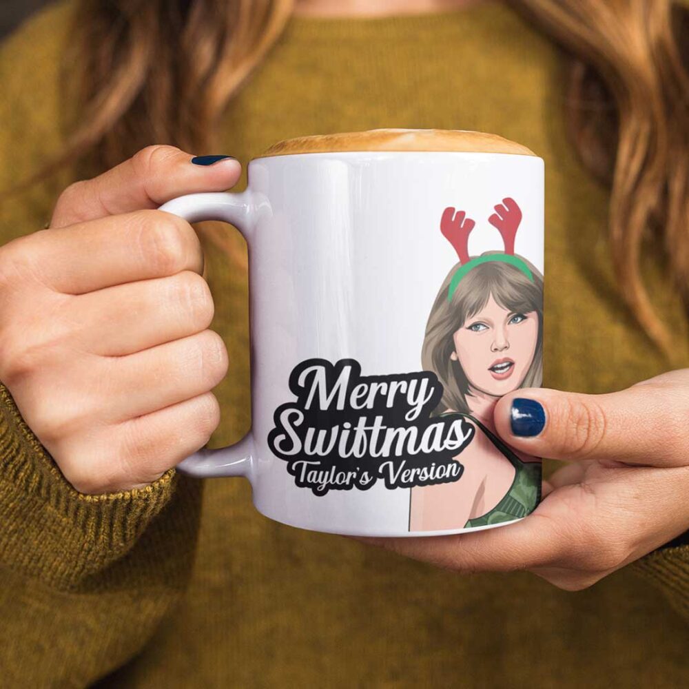 Merry Swiftmas Green Dress Christmas Mug