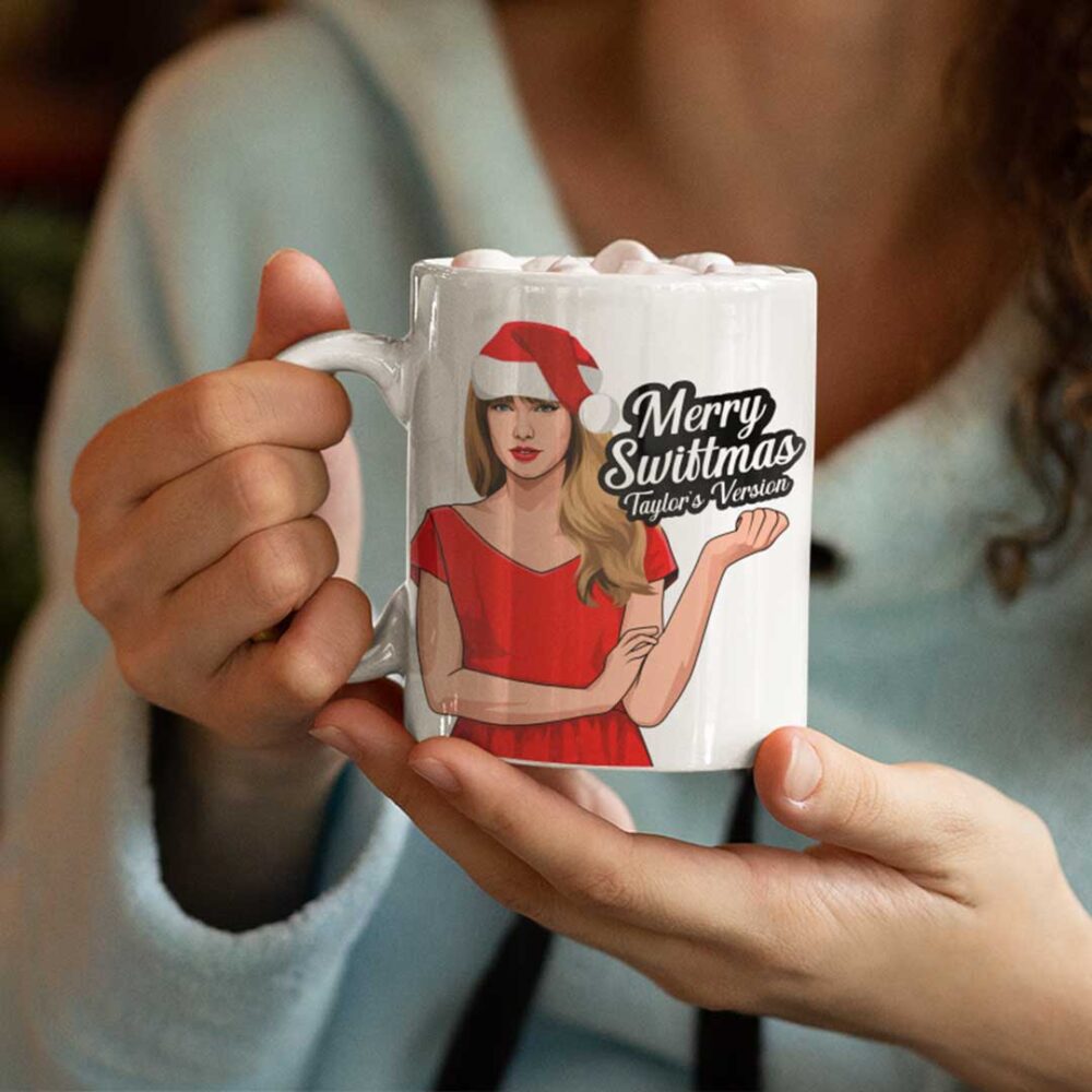 Merry Swiftmas Red Dress Christmas Mug