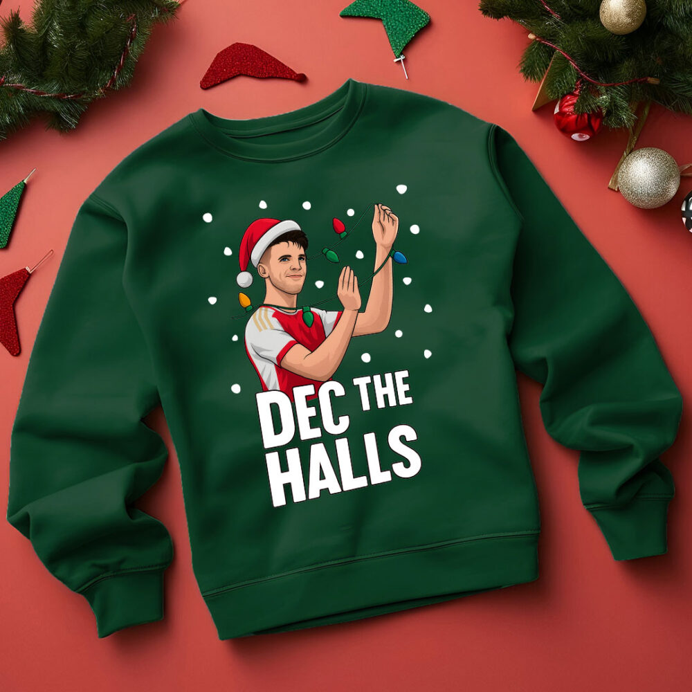Declan Rice Arsenal Funny Christmas Jumper Declan Rice Arsenal Funny Christmas Jumper