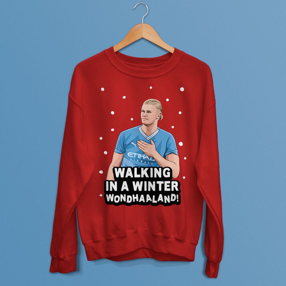 Erling Haaland Man City Funny Christmas Jumpe