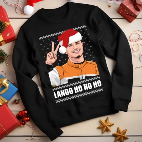 Black Lando Norris Mclaren Christmas Jumper