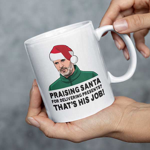 Roy Keane THAT'S HIS JOB! Christmas Mug