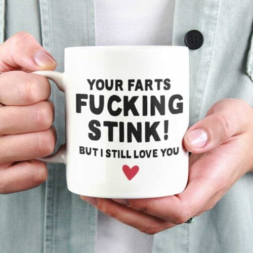 Your Farts F*cking Stink Funny Valentine's / Anniversary Mug