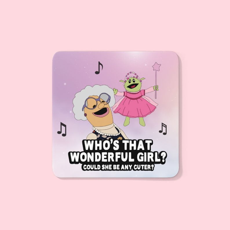 Nanalan Who's That Wonderful Girl Coaster