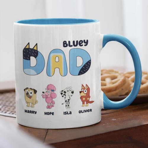 Personalised Bluey Character Mug