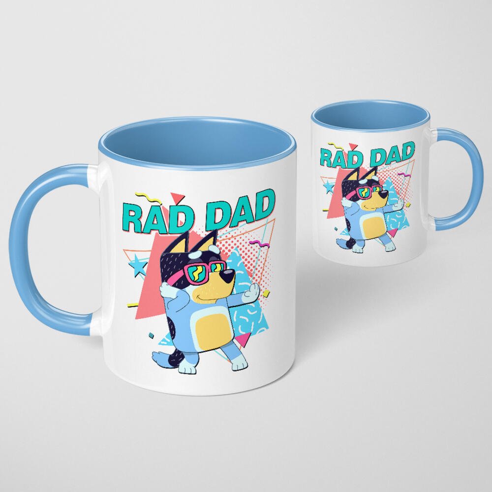 Bluey Bandit Rad Dad Mug