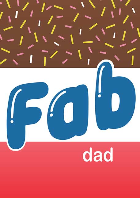 Funny Fab Dad Father's Day Card