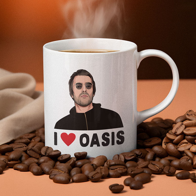 I Love Oasis Liam Gallagher Mug
