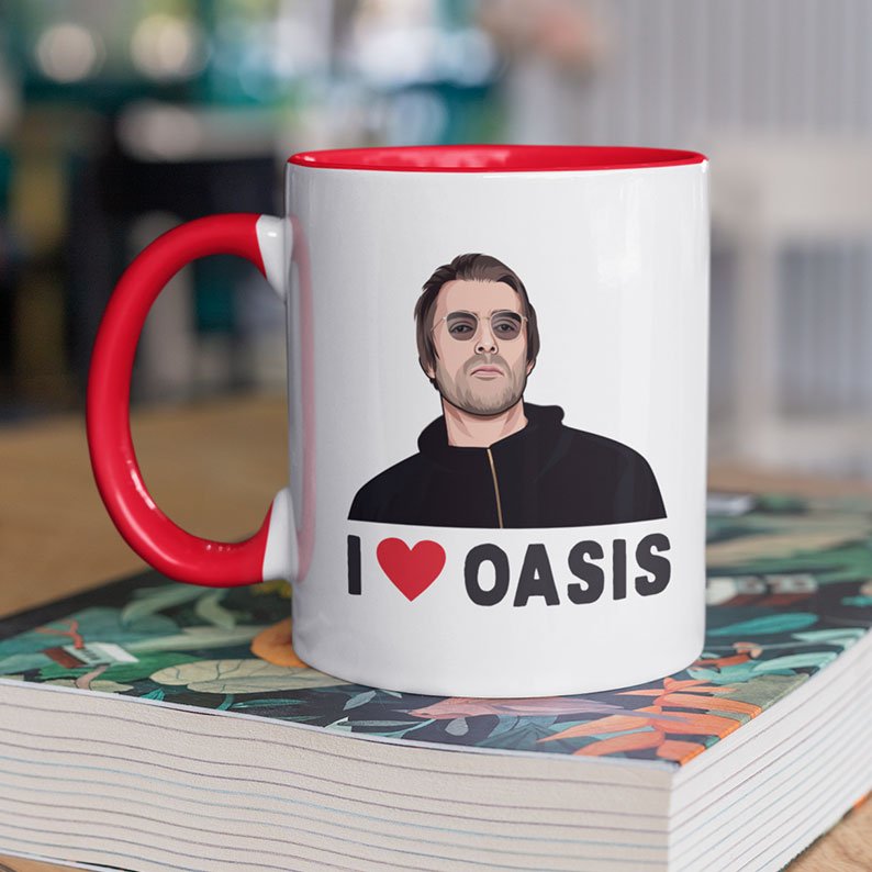 I Love Oasis Liam Gallagher Mug