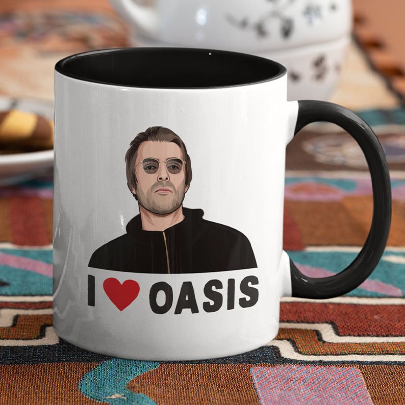 I Love Oasis Liam Gallagher Mug