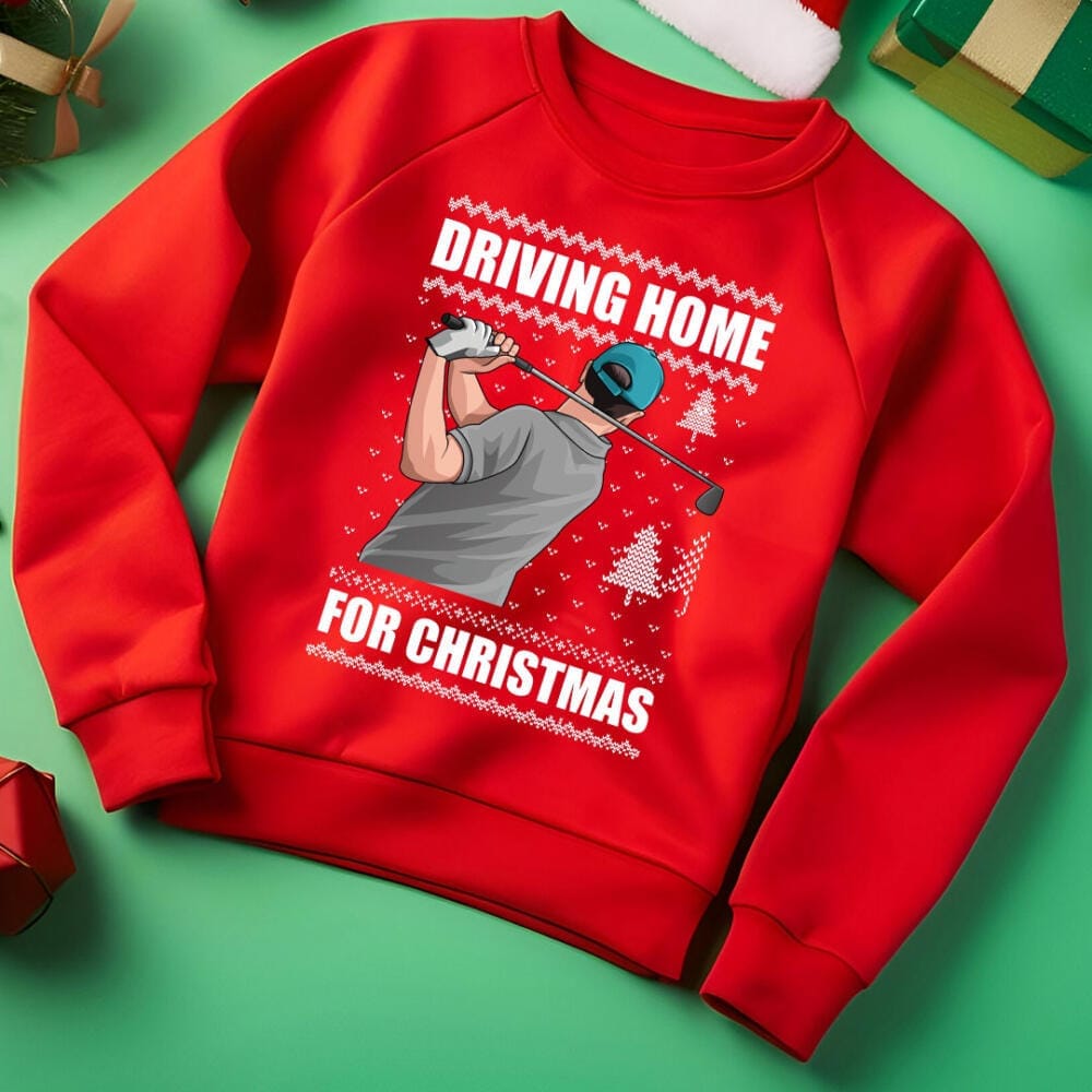 Golf Funny Christmas Jumper