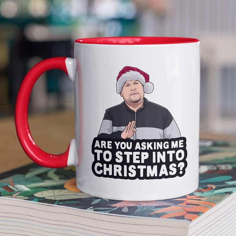 Smithy Step into Christmas Gavin and Stacey Christmas Mug Smithy Step into Christmas Gavin and Stacey Christmas Mug