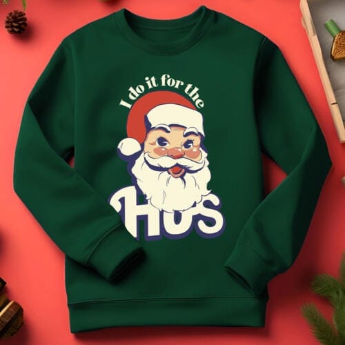 I do it for the Ho's Santa Funny Christmas Jumper