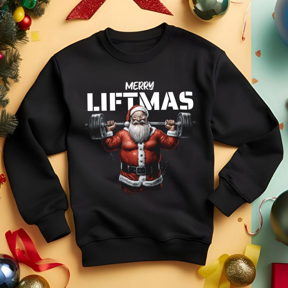 Merry Liftmas Bodybuilding Gym Christmas Jumper Merry Liftmas Bodybuilding Gym Christmas Jumper