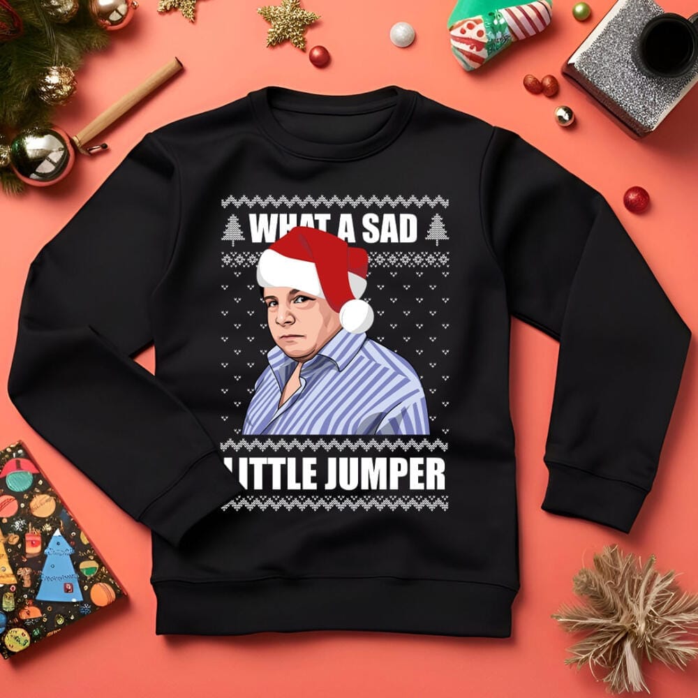 Come Dine with Me Sad Little Life Jane Funny Christmas Jumper Come Dine with Me Sad Little Life Jane Funny Christmas Jumper