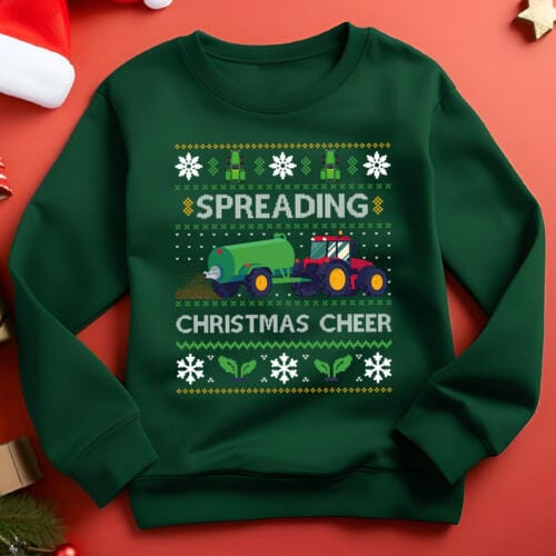Spreading Christmas Cheer Farmer Christmas Jumper