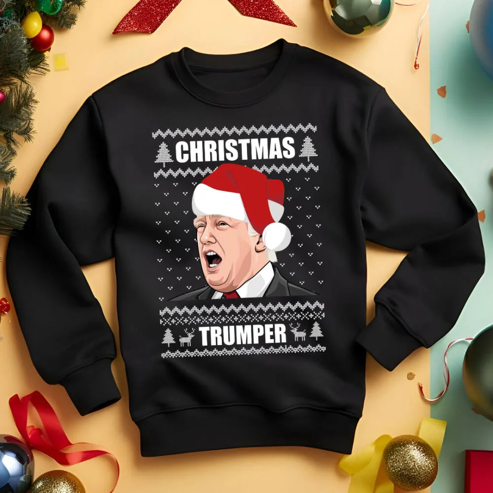 Donald Trump Funny Christmas Trumper Jumper