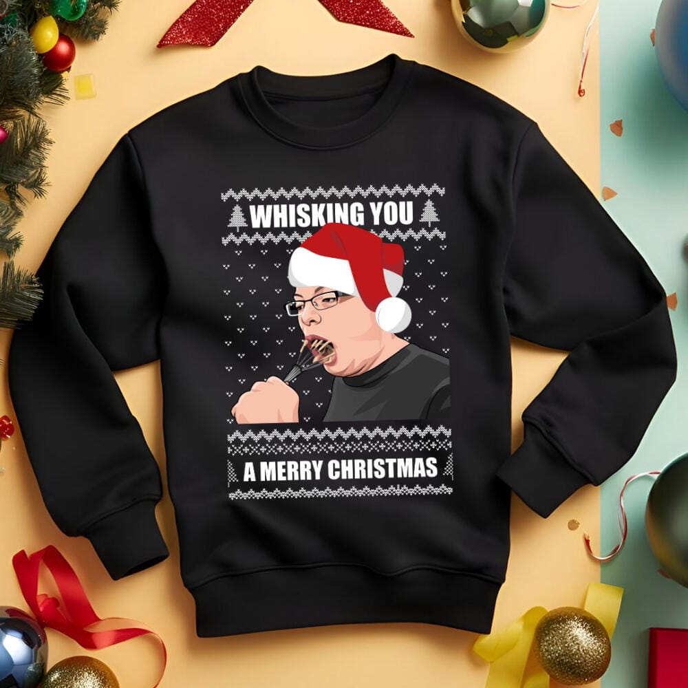 Come Dine with Me Whisk Funny Christmas Jumper Come Dine with Me Whisk Funny Christmas Jumper