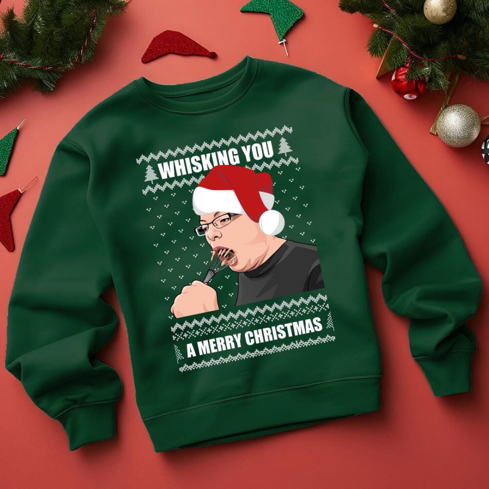 Come Dine with Me Whisk Funny Christmas Jumper