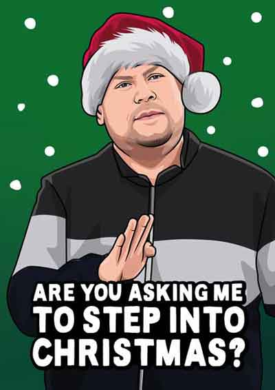 Smithy Step into Christmas Gavin and Stacey Christmas Card