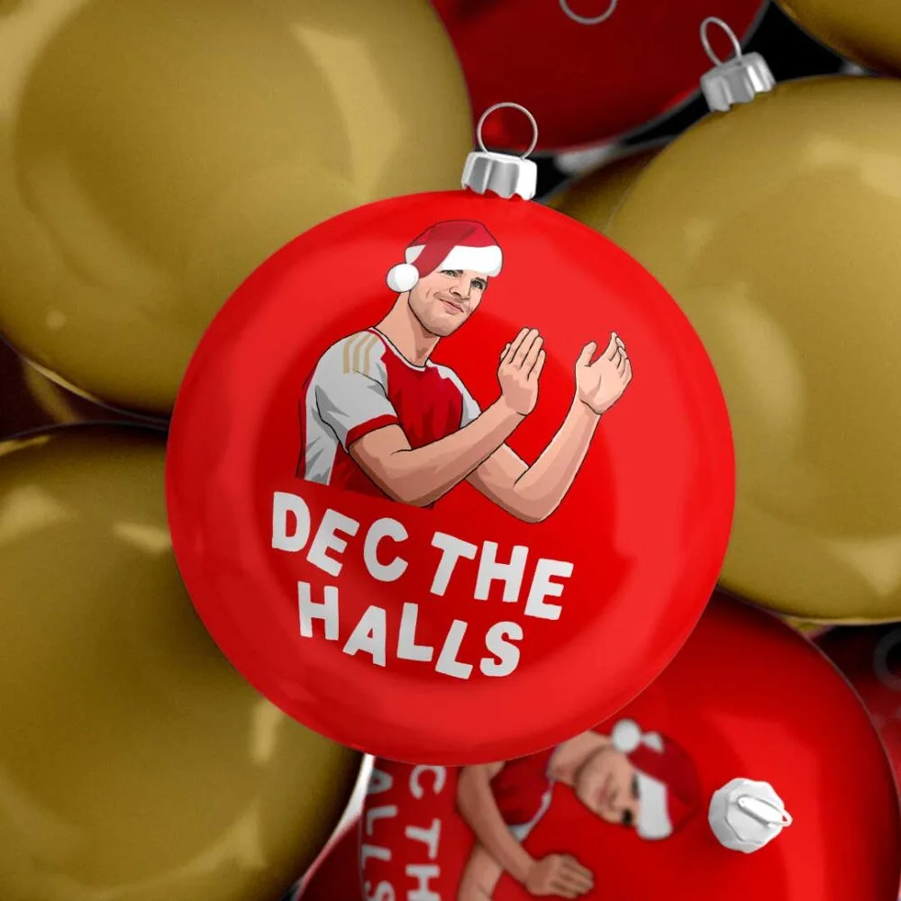 Declan Rice Arsenal Christmas Bauble - Great Secret Santa Gift Declan Rice Arsenal Christmas Bauble - Great Secret Santa Gift