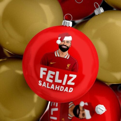 Mo Salah Liverpool Christmas Bauble - Great Secret Santa Gift