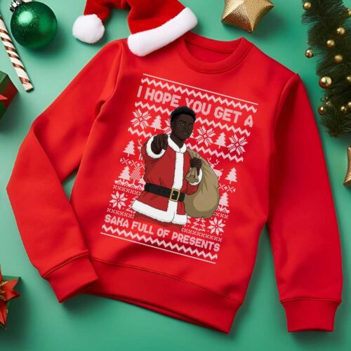 Bukayo Saka Arsenal Christmas Jumper