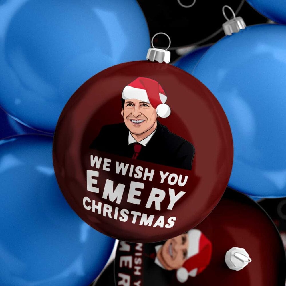 Unai Emery Aston Villa Christmas Bauble - Great Secret Santa Gift Unai Emery Aston Villa Christmas Bauble - Great Secret Santa Gift
