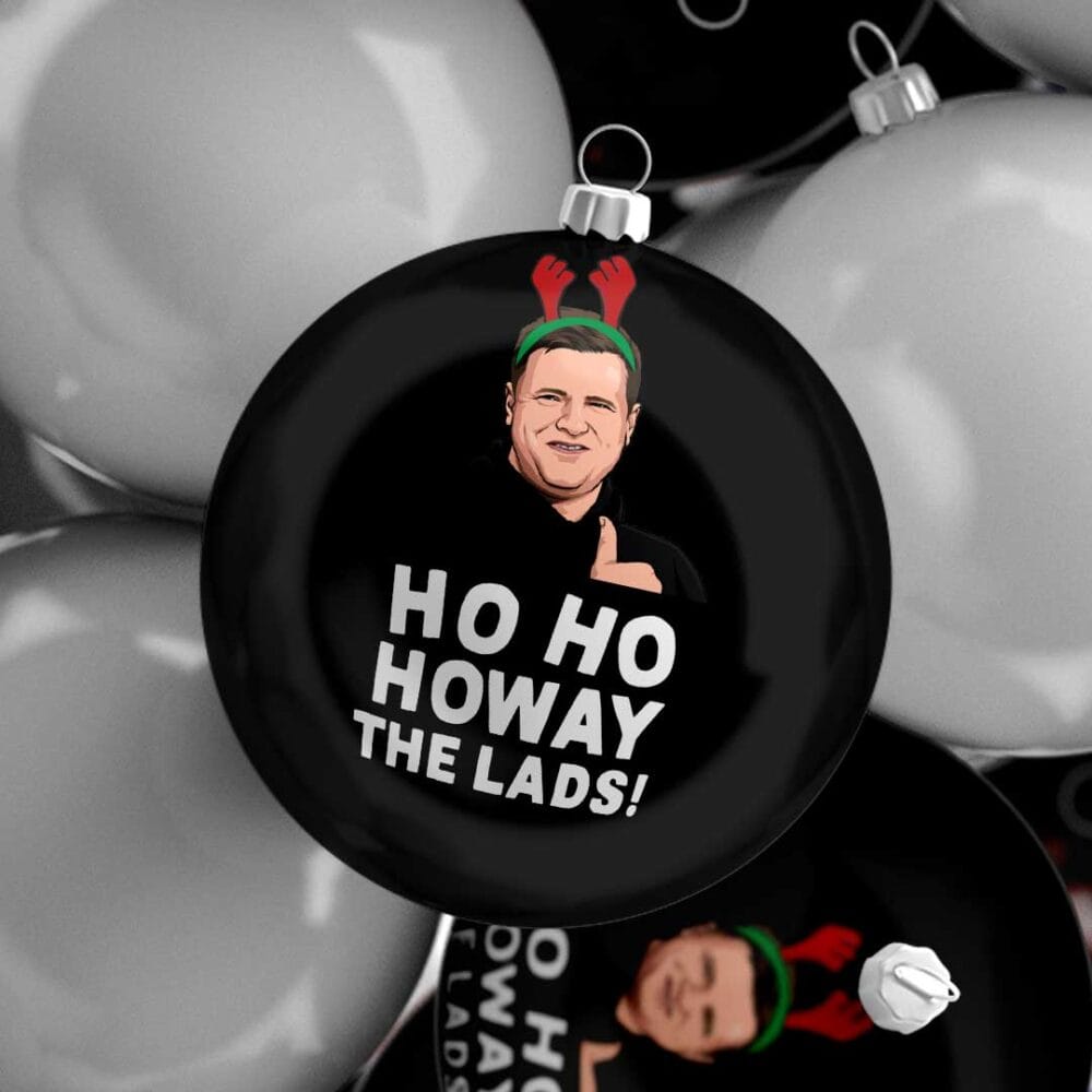Eddie Howe Newcastle United Christmas Bauble - Great Secret Santa Gift Eddie Howe Newcastle United Christmas Bauble - Great Secret Santa Gift