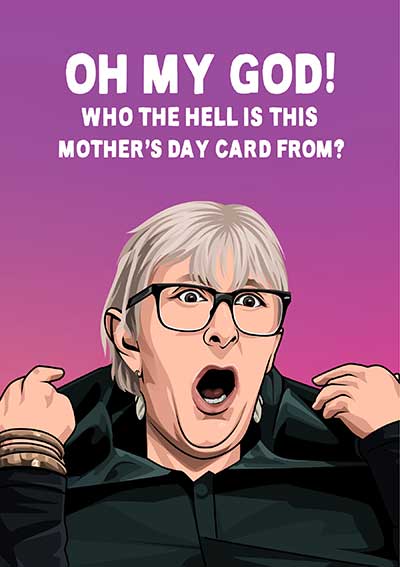 Linda from The Traitors Funny Mother's Day Card