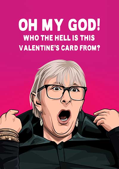 Linda from The Traitors Funny Valentines & Anniversary Card