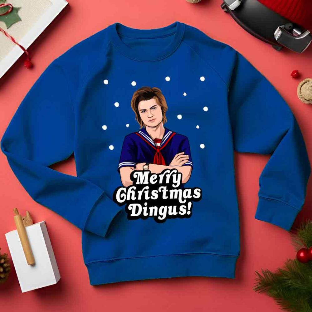 Steve Harrington Stranger Things Funny Christmas Jumper Steve Harrington Stranger Things Funny Christmas Jumper