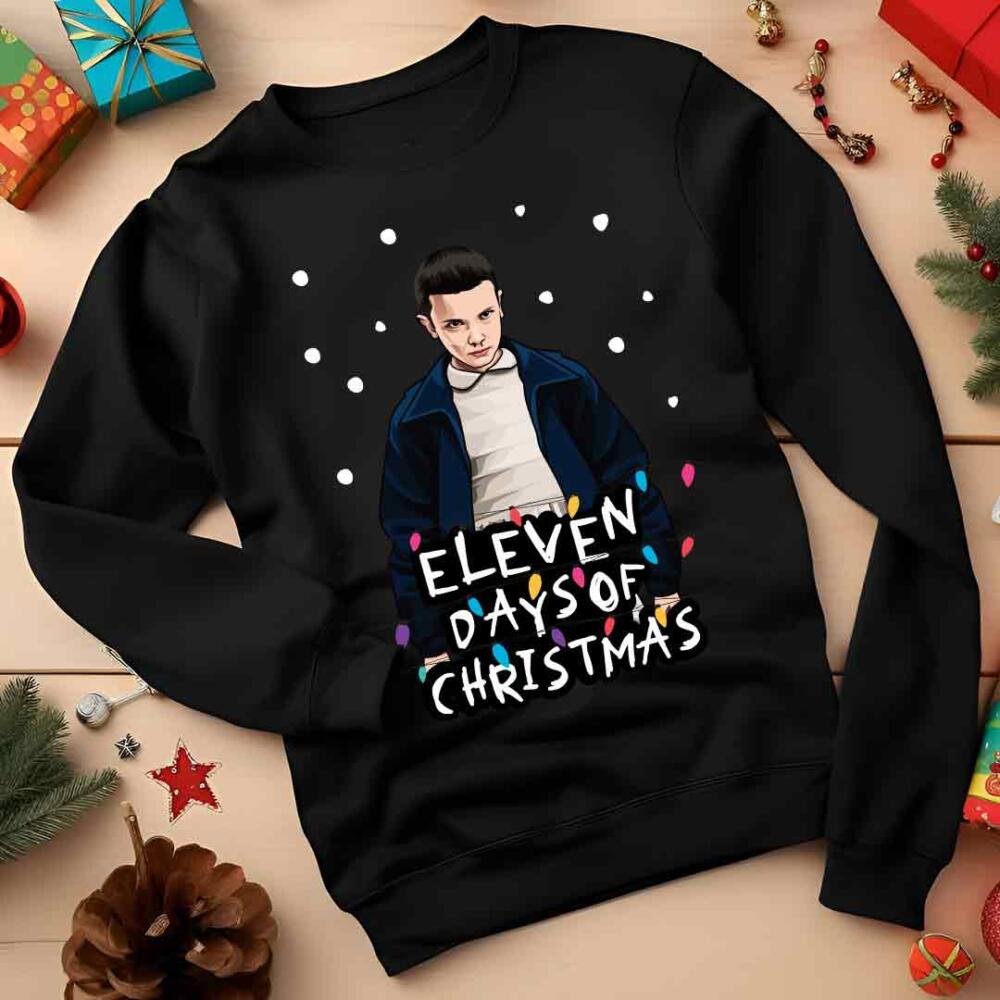 Eleven Stranger Things Funny Christmas Jumper