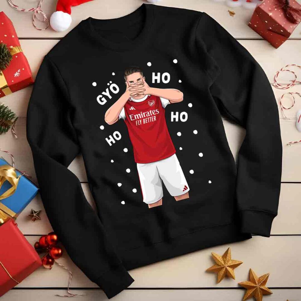 Viktor Gyokeres Arsenal Funny Football Christmas Jumper Viktor Gyokeres Arsenal Funny Football Christmas Jumper