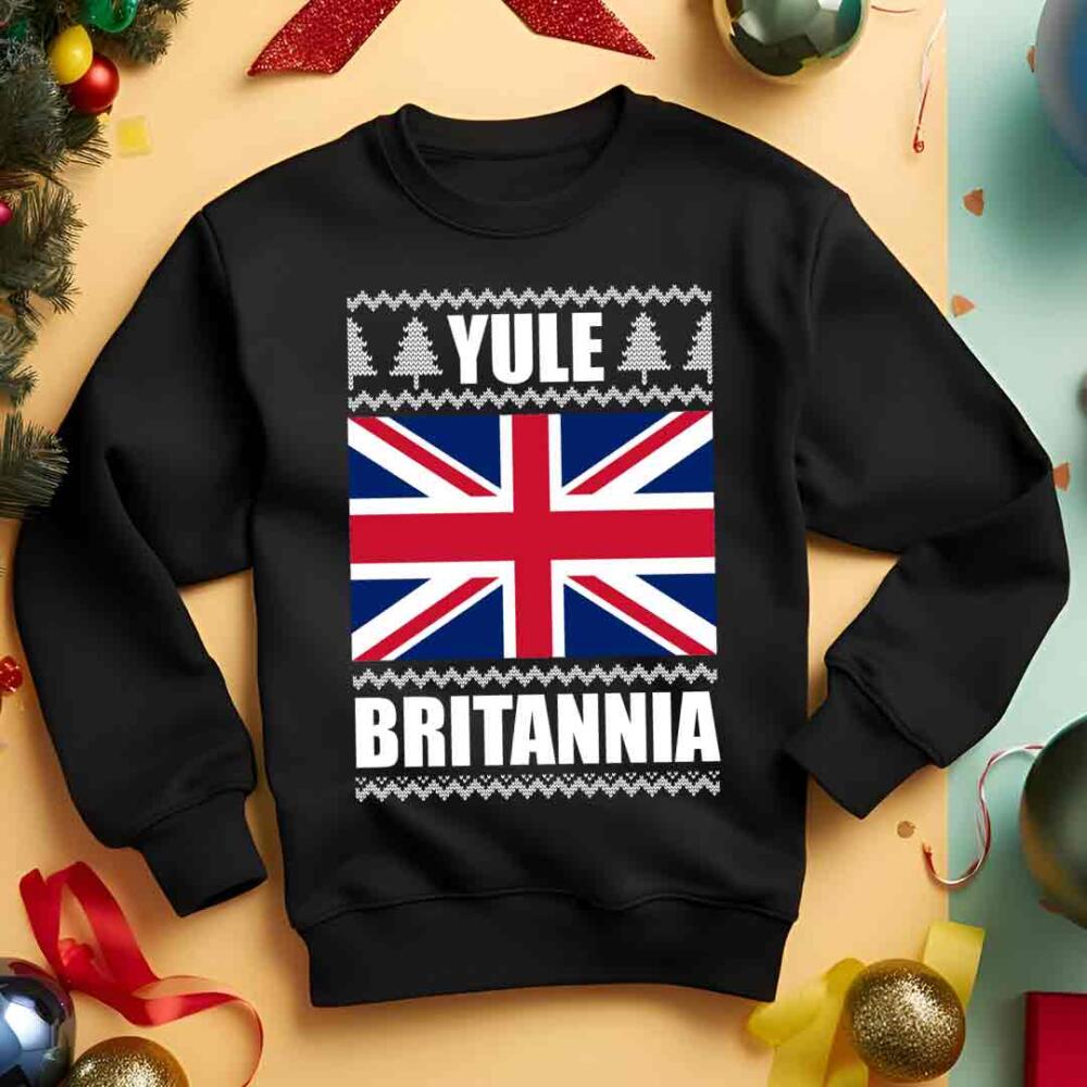 Yule Britannia Union Jack British Christmas Jumper
