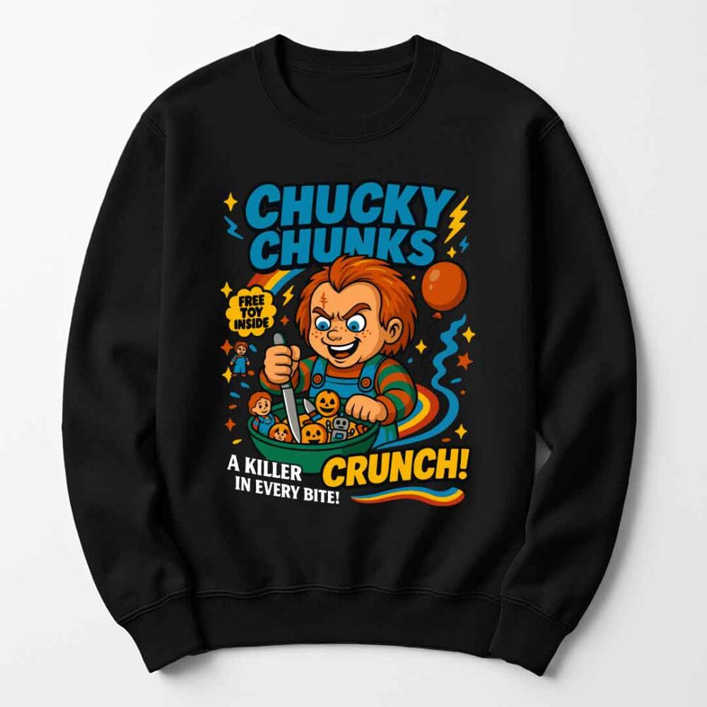 Cereal Killers - Chucky from Child's Play Funny Halloween Jumper - Gift for Him or Her