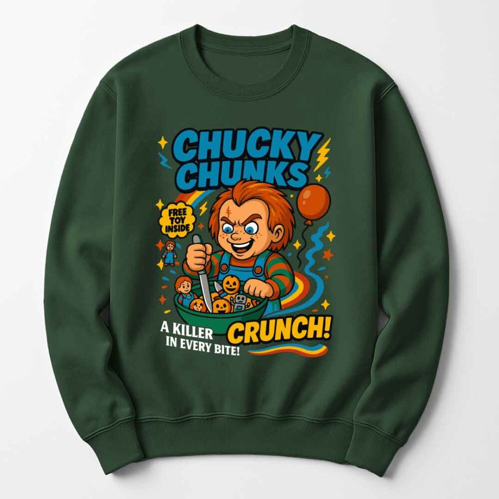 Cereal Killers - Chucky from Child's Play Funny Halloween Jumper - Gift for Him or Her