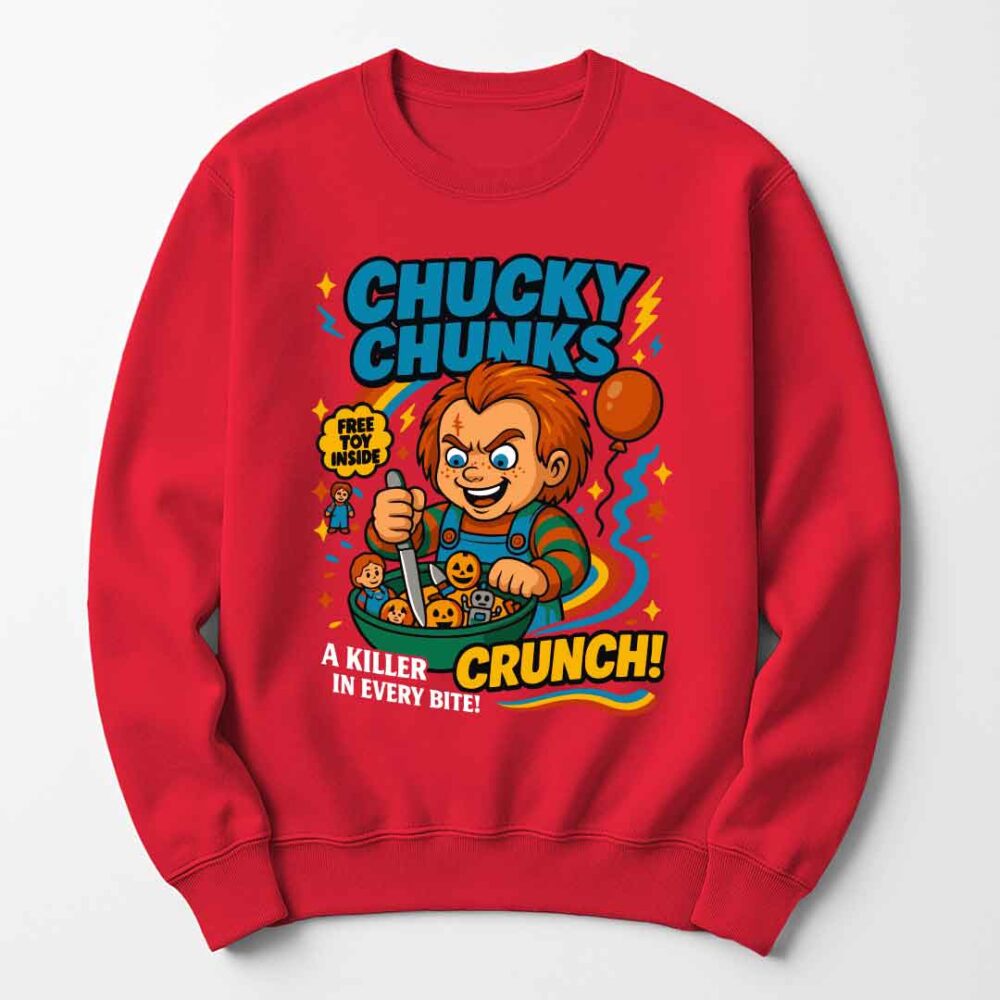 Cereal Killers - Chucky from Child's Play Funny Halloween Jumper - Gift for Him or Her