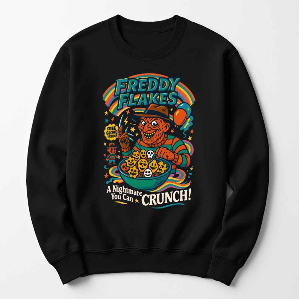 Cereal Killers - Freddy Krueger A Nightmare on Elm Street Funny Halloween Jumper - Gift for Him or Her Cereal Killers - Freddy Krueger A Nightmare on Elm Street Funny Halloween Jumper - Gift for Him or Her