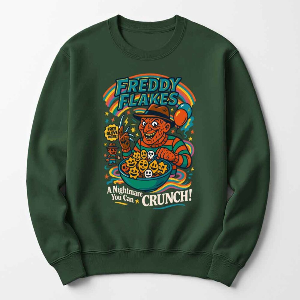 Cereal Killers - Freddy Krueger A Nightmare on Elm Street Funny Halloween Jumper - Gift for Him or Her