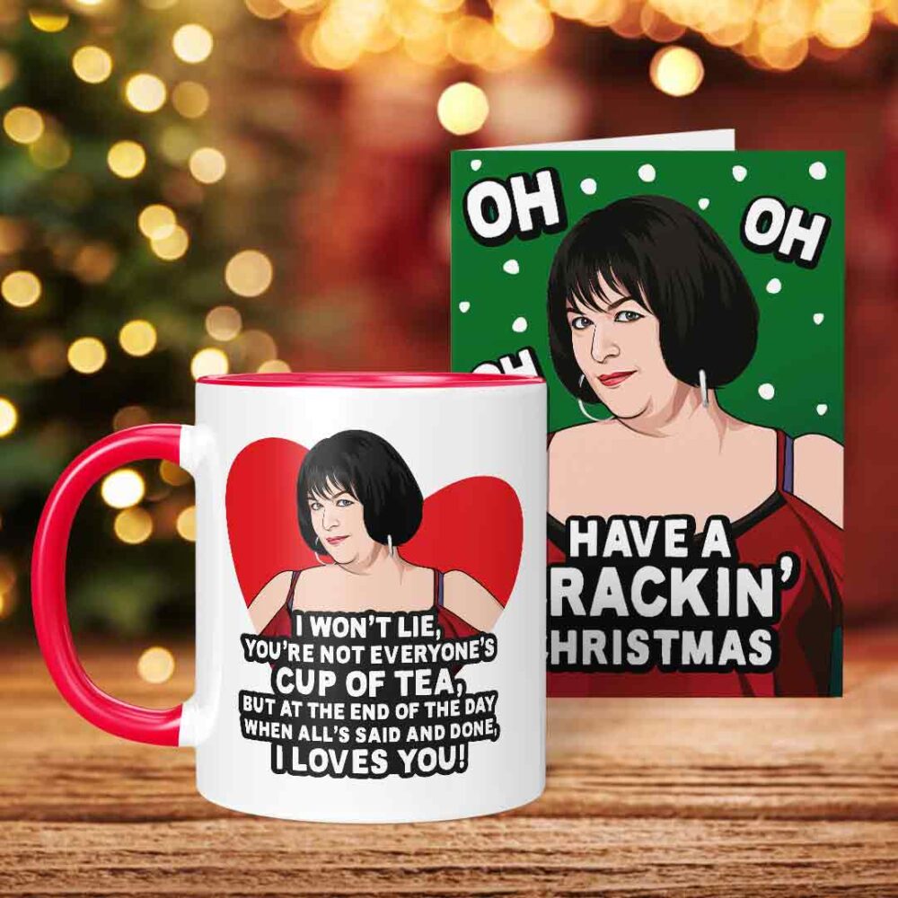 Gavin & Stacey Nessa Mug & Christmas Card