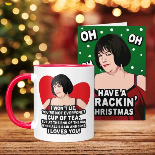 Gavin & Stacey Nessa Mug & Christmas Card