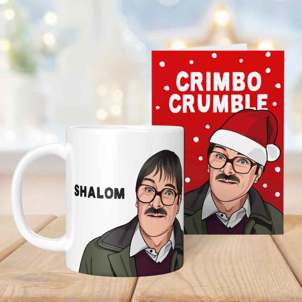 Friday Night Dinner Jim Shalom Mug & Christmas Card Friday Night Dinner Jim Shalom Mug & Christmas Card