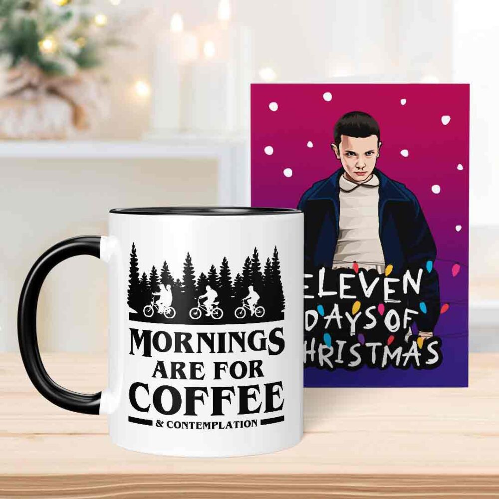 Stranger Things Eleven Days of Christmas Mug & Card Stranger Things Eleven Days of Christmas Mug & Card