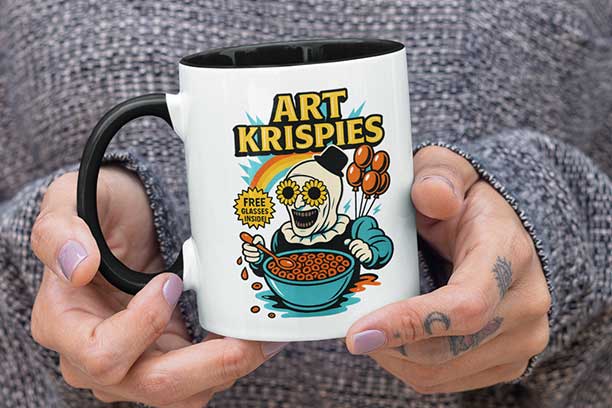 Cereal Killers - Art the Clown from the Terrifier Funny Halloween Mug