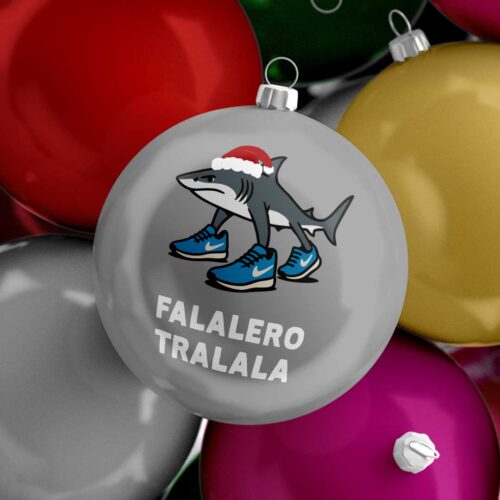 Italian Brainrot Tralalero (Falalero) Tralala Funny Christmas Bauble