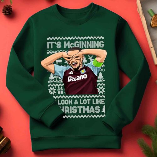 John McGinn Aston Villa Funny Christmas Jumper